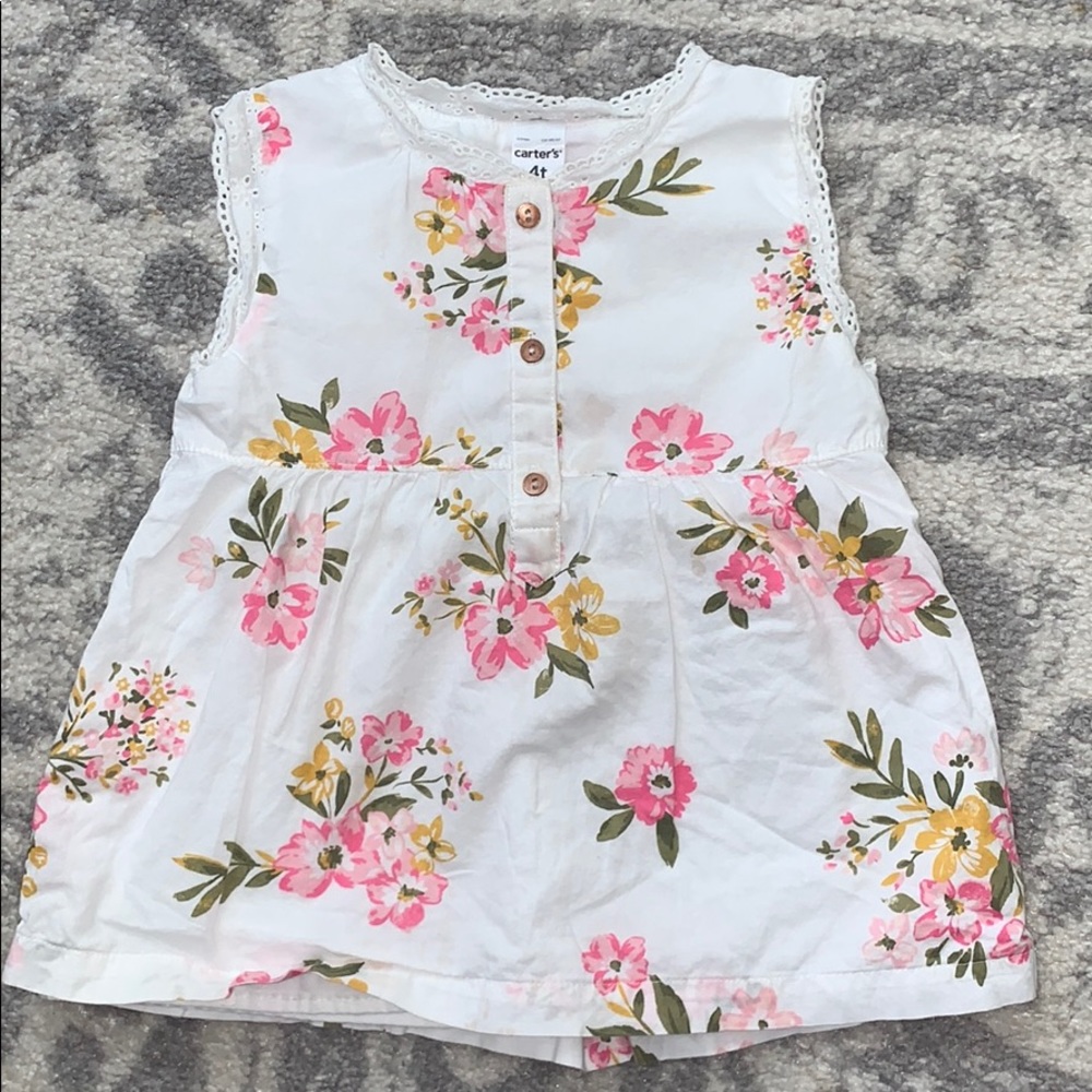 Carters floral tunic tank top